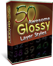 50 Awesome Glossy Layer Styles Graphics