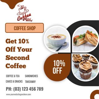 Social Banner Ads Templates - Coffee Shop Niche