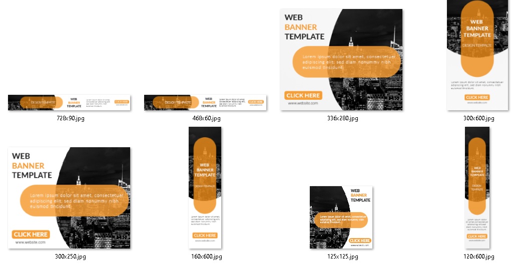 Premium Web Banner Templates Set - Style #13 - Image 2