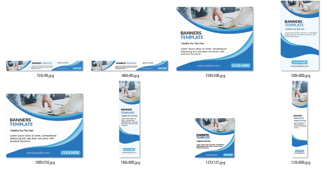 Premium Web Banner Templates Set - Style #16 - Image 2