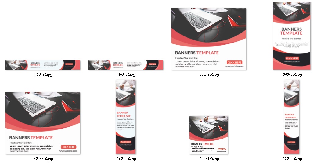 Premium Web Banner Templates Set - Style #20 - Image 2