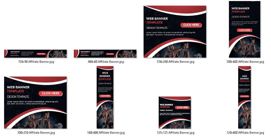 Premium Web Banner Templates Set - Style #7 - Image 2