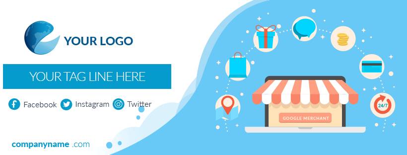 Facebook Timeline Covers Template - E-Commerce Niche - Style#3
