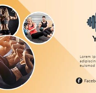 Facebook Timeline Covers Template - Fitness Niche - Style#40