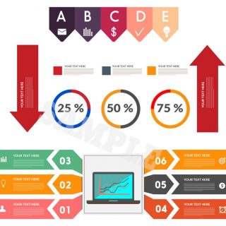 25 Infographics Designs Templates Pack - Set 1