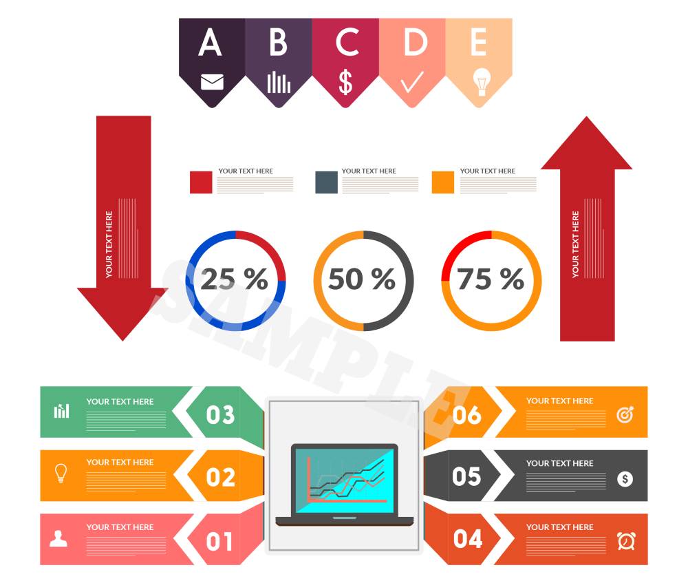 50 Infographics Designs Templates Bundle - Image 2