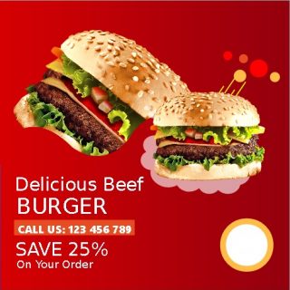 Social Banner Ads Templates - Food Niche