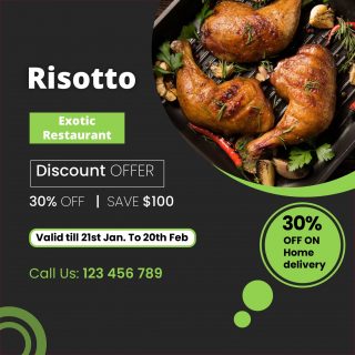 Social Banner Ads Templates - Restaurant Niche