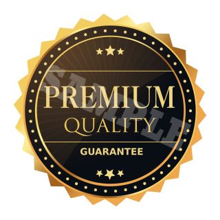 Premium Money Back Guarantee Seals - Gold Set 1