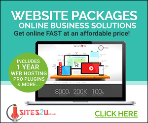 Sites2U.com.au - DIY Website Packages banner style 2b