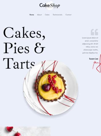 Cake Shop WordPress Theme