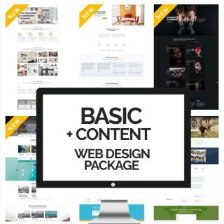 Basic + Content Web Design Package - Custom Website Design Services