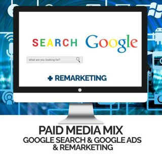 Paid Media Mix - Google Search and Google Ads plus Remarketing Package